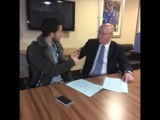 Here's the moment eden hazard put pen to paper on a new five and a half year contract with #chelseafc #cfc