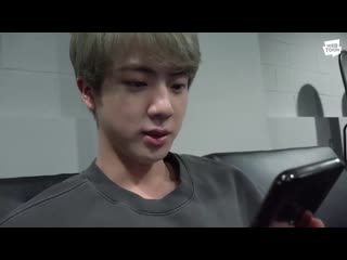 190328 jin reacts to the most beautiful moment in life pt 0 [save me]