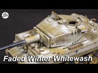 1/35 tiger i mid production from trumpeter pt 1 painting faded winter whitewash ww2 diorama