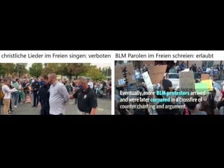 Singen verboten, blm geschrei erlaubt