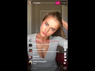 Hot russian model tanya mityushina does a live video