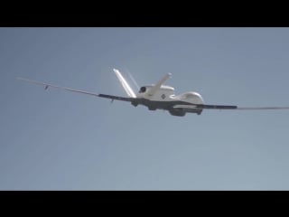 Northrop grumman mq 4c triton broad area maritime surveillance uas flight testing [1080p]