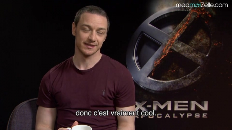 James mcavoy, fan de comics, nous présente « x men apocalypse » en interview !