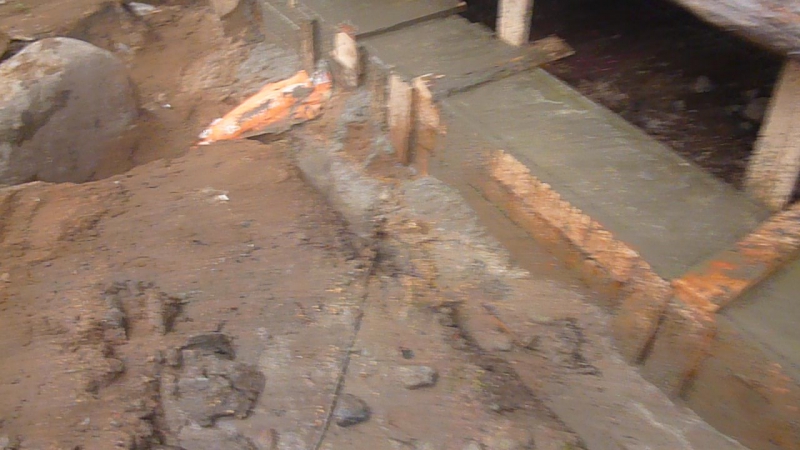 Залиа фундамента и замена бруса в олонеце