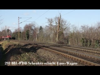 Bahnverkehr am doppelbahnubergang in gelsenkirchen bismarck 02 03 2015