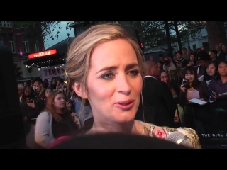 Premiere emily blunt, haley bennett, tate tpornr + luke evans the girl on the train