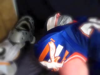 Captured superboy gearlocker tugboys football player tied down