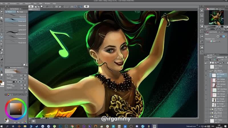 Speedpaint electro diva (елизавета туктамышева)