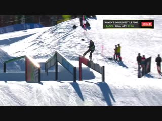 Anna gasser \ dew tour 2018 womens slopestyle gold