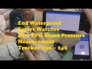 24$ часы с экг !?!?!?! e04 waterproof smart watches ecg ppg porn pressure
