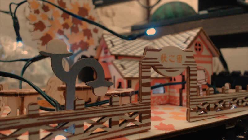 Японский домик, конструктор из дерева