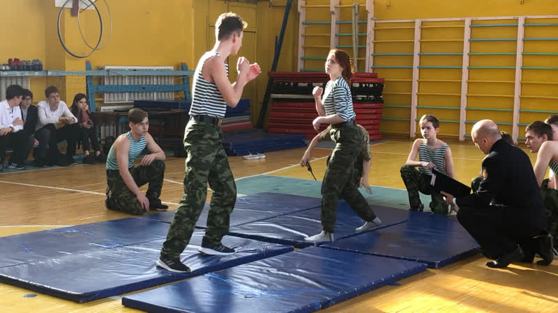 Показательные выступления «юный пограничник»