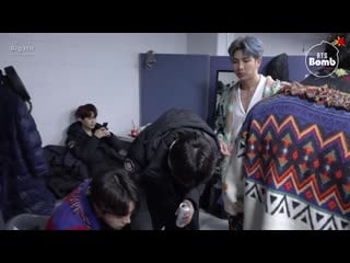 [bangtan bomb] snack time! @181225 sbs 가요대전 bts (방탄소년단)