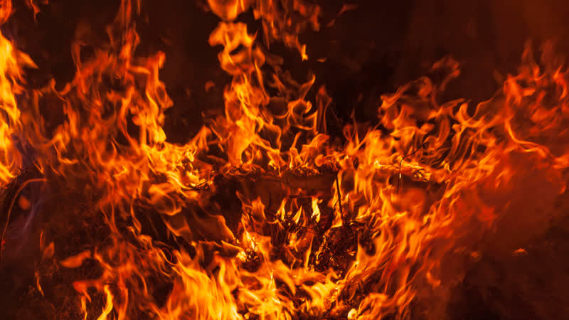 В копейске горит угольная пыль