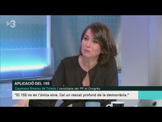 Cayetana álvarez de toledo (pp) els matins tv3 hd catalunya no és una societat democratica, tv3 ha participat en un cop d estat