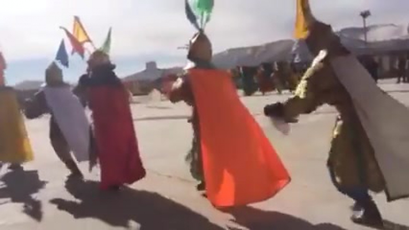 "horse race for the ling kingdom", sacred dance by nyen ngak drongtso association in golok gabde