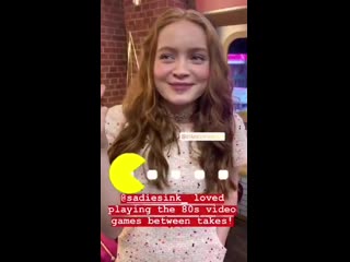 Sadie toda fofinha no stories do good morning america minha memória favorita, é provavelmente filmar no shopping e no arcade, po