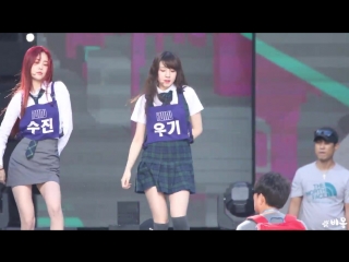 180908 여자아이들(g i dle) 우기(yuqi) hot issue (rehearsal) [dmc페스티벌 코뮤웨] 4k 직캠 by 비몽