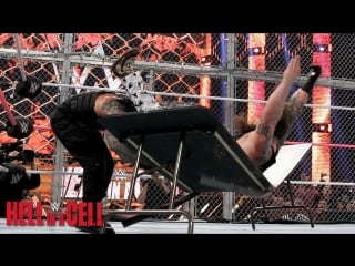 (wwe mania) hell in a cell 2015 roman reings vs bray wyatt (hell in a cell match)