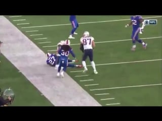Rob gronkowski dirty hit on tre’davious white patriots vs bills