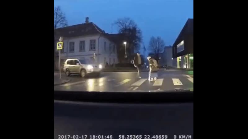 Helping babushka cross the street