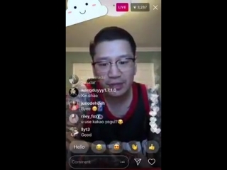 [ig story/live] #yultron 20/04/2018