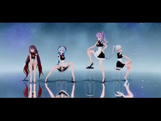 【genshin impact mmd 4k 60fps】ganyu keqing hu tao ayaka【rollin】