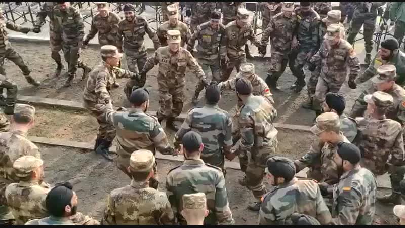 Ex handinhand2018 bole so nihal sat sri akal troops of indianarmy chinesearmy sharing