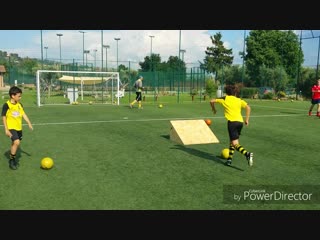 Allenamento calcio tecnica individuale il drop