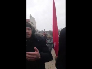 Сторонники левого фронта на митинге ,за чистый воздух"волоколамск