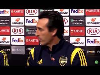 This 13 second clip just really does sum up unai emery in a nutshell journalist asks question