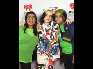 Billie with fans backstage at iheartradio’s alter ego in los angeles