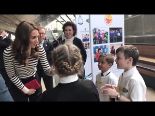 Kate chats to sam, 10, who helped in her simulator boat’, ethan, 7, who helped willi