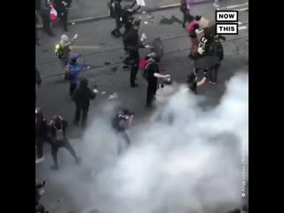 Seattle police use tear gas on protesters days after ban nowthis