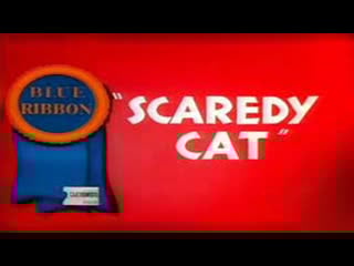 Porky pig & sylvester in "scaredy cat", 1948, full cartoon