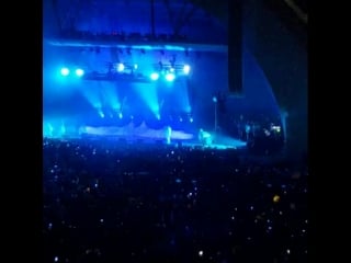 June 28 another video of justin on stage with post melone preforming deja vu in los angeles, california