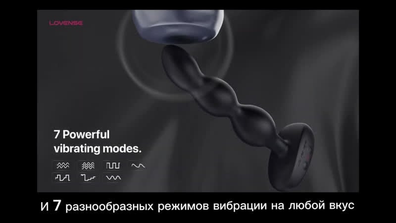 Анальный вибратор ёлочка с ротацией и дистанционным управлением lovense ridge