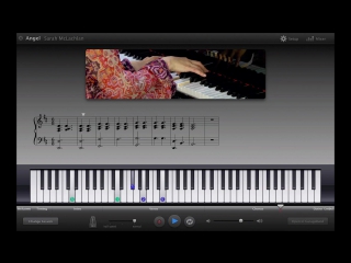 Garageband artist lessons all piano sarah mclachlan angel