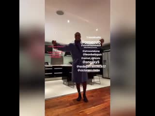 Odion ighalo takes the short and sweet route in his stayathomechallenge