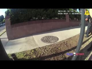 Bodycam footage of police shootout with armed suspect in pasadena, california