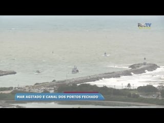 Mar agitado causa forte ressaca no litoral de santa catarina