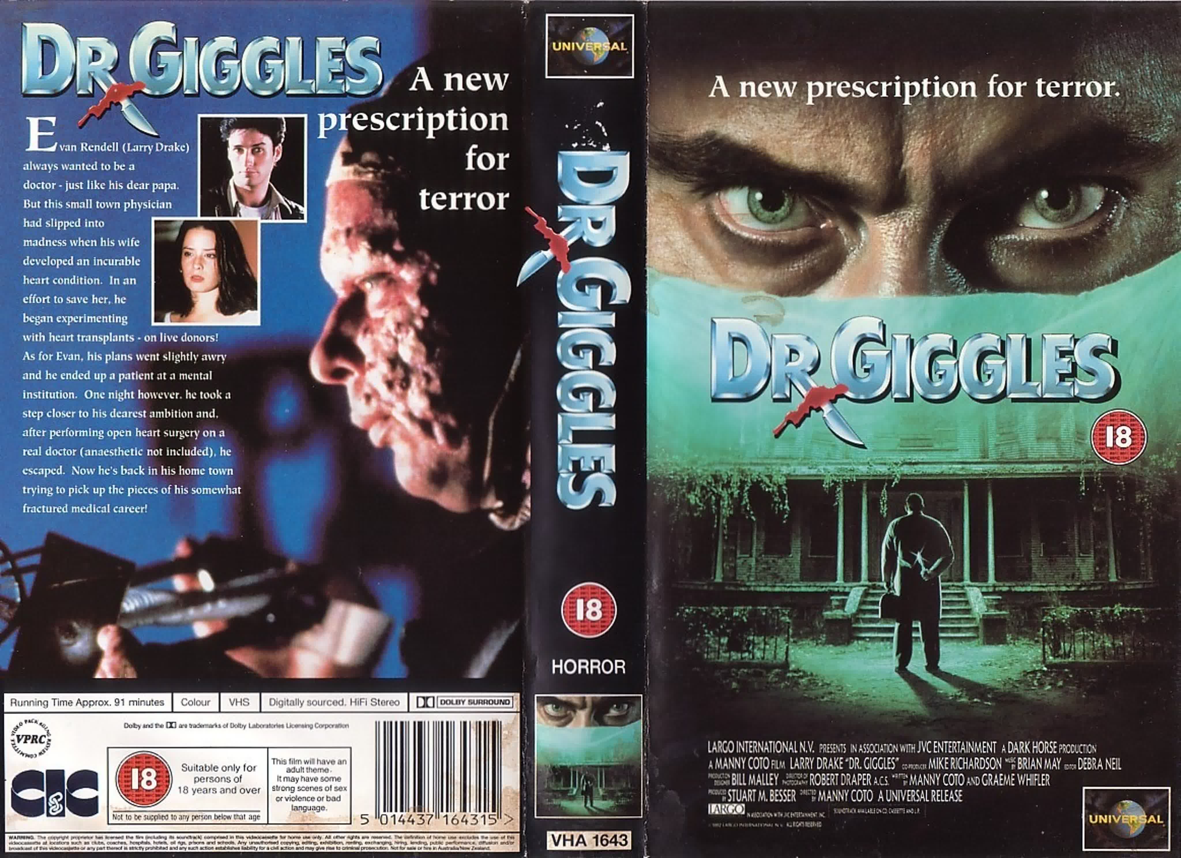 Хихикающий доктор (dr giggles) 1992 1080p сша, япония (ужасы)