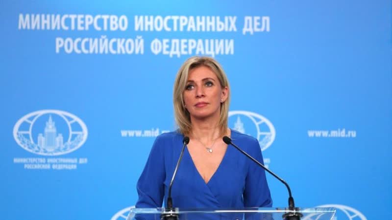 Live maria sacharowa gibt wöchentliche pressekonferenz