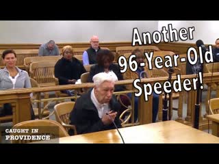 Another 96 year old speeder & her boyfriend is a bum!