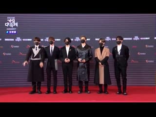 201218 bts on the red carpet @ 2020 kbs gayo daechukje