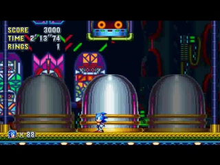 Полная битва с боссом за обычного соника (sonic mania)