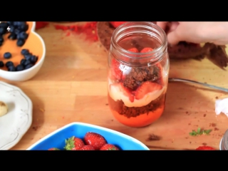 Усные и красивые десерты в баночках mason jars