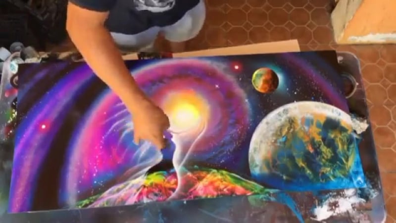 Создание рисунка завораживает