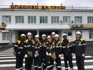 Sibfu students at achinsk refinery