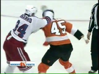 Derek boogaard vs jody shelley